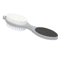 Brosse pédicure 4en1 brosse/pierre ponce/lime douche/lime métallique < Gifi Discount