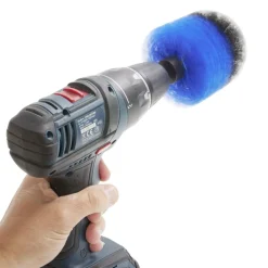 Brosse ronde multisurface x3 pour perçeuse et visseuse