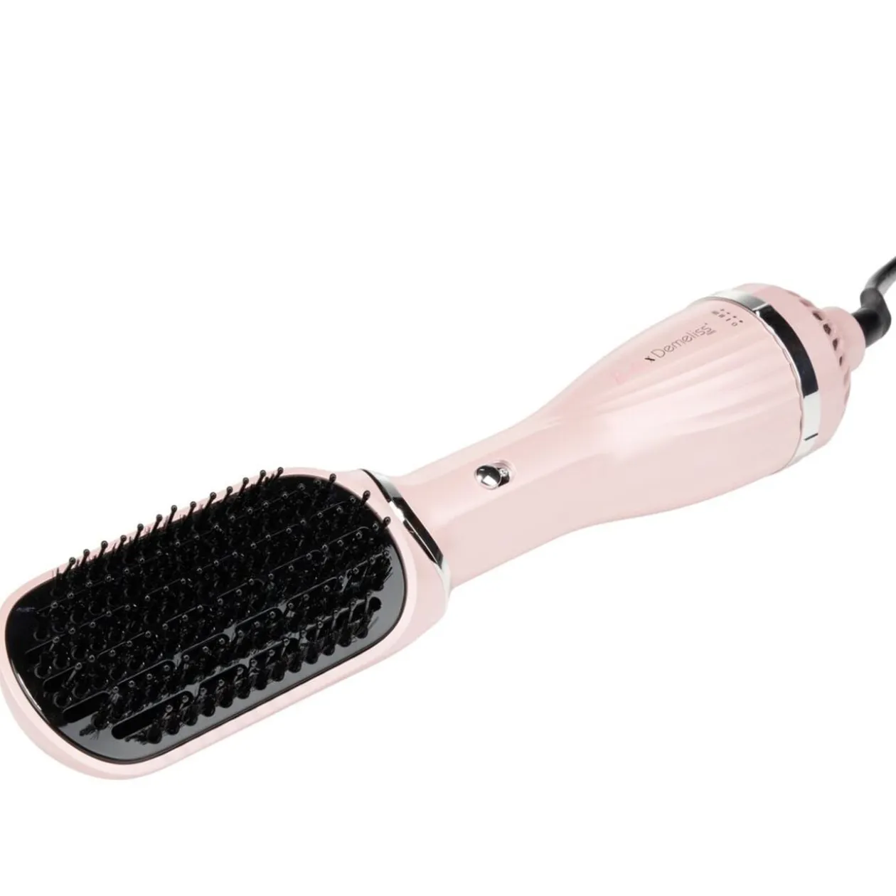 Brosse soufflante céramique et plastique rose L25cm