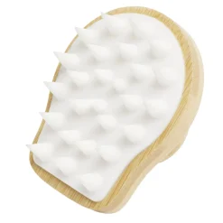 Brosse stimulante cuir chevelu bambou et plastique 9,5x8xH6cm < Gifi Best