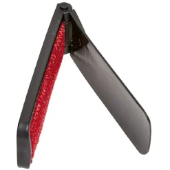 Brosse textile 2en1 chausse pied noir et rouge