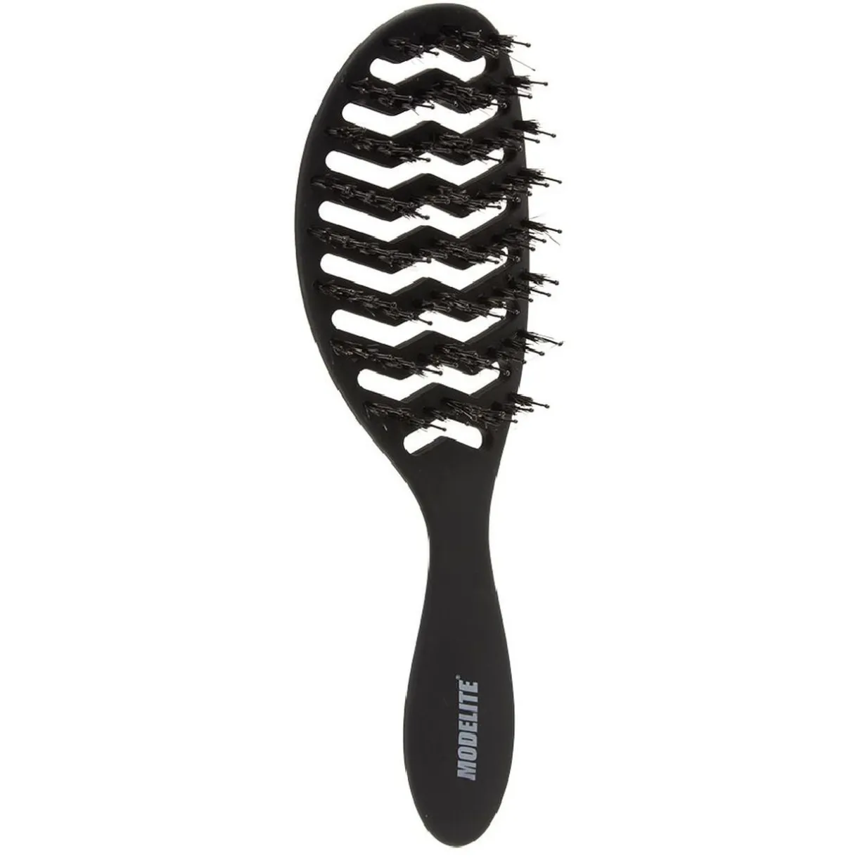 Brosse tunnel multi-usages nylon/sanglier picots perlés noir < Gifi New