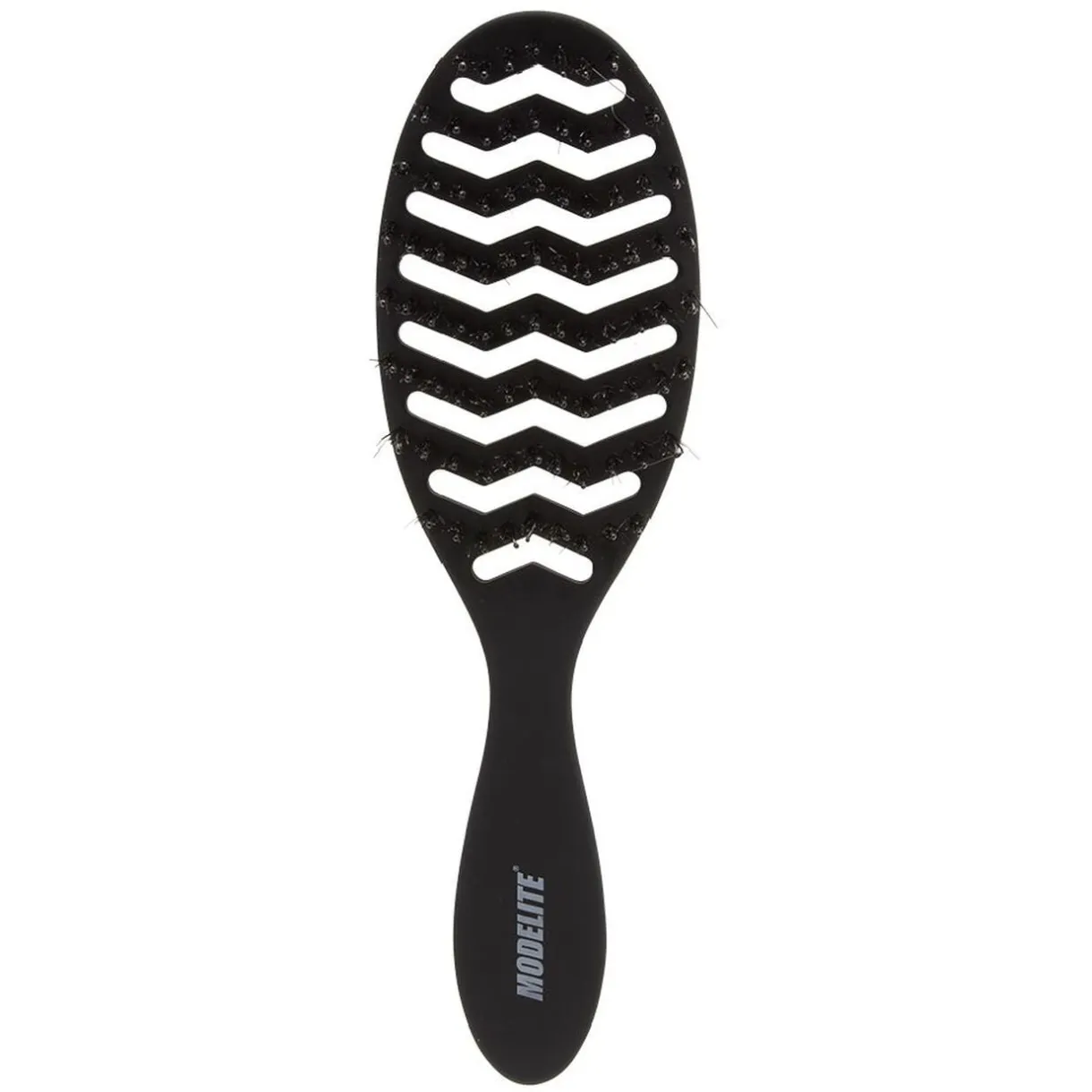 Brosse tunnel multi-usages nylon/sanglier picots perlés noir < Gifi New