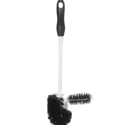 Brosse WC avec brossette intégrée et manche détachable
