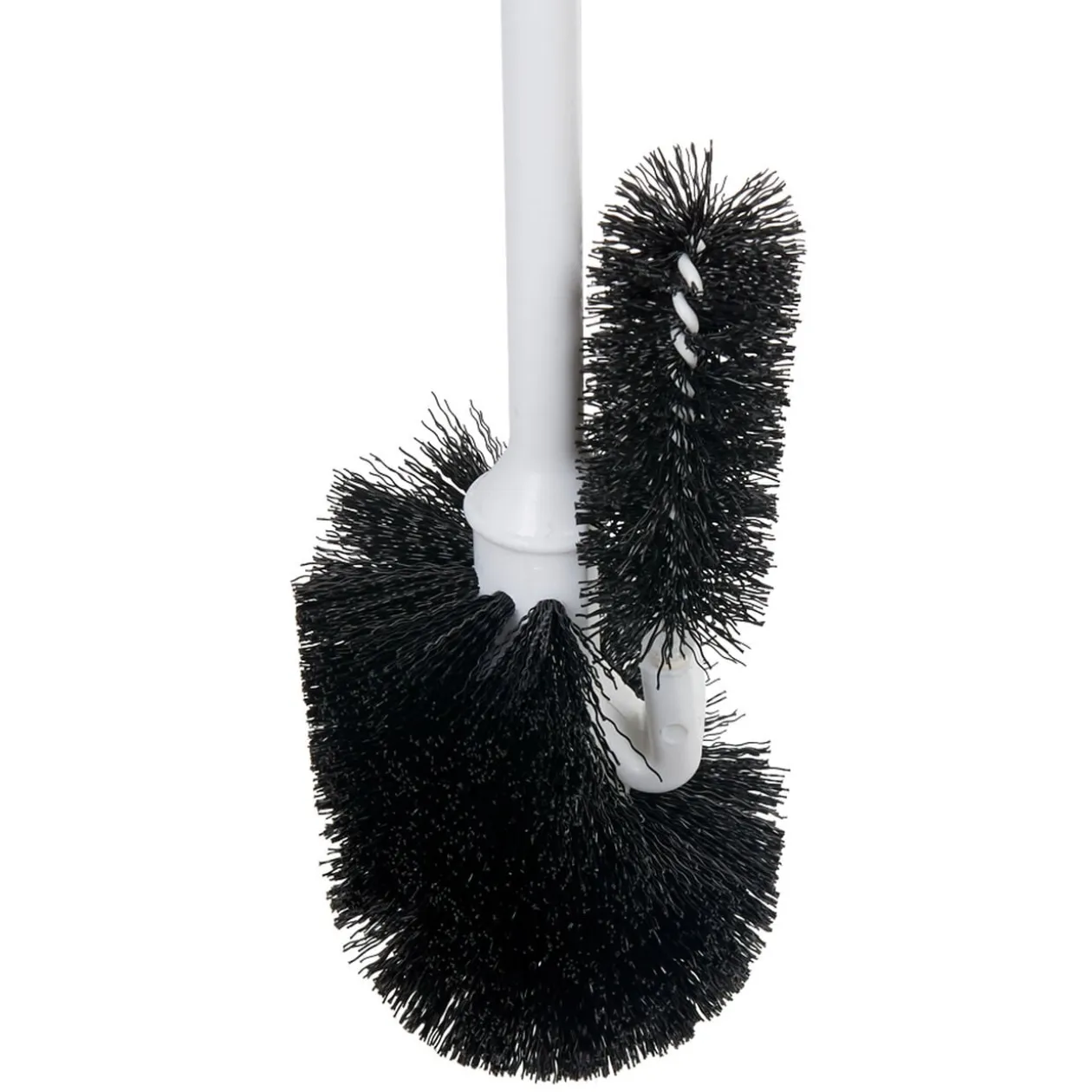Brosse WC avec brossette intégrée et manche détachable