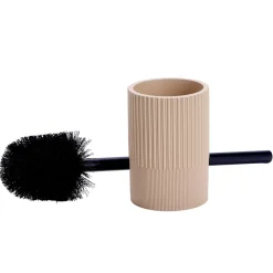 Brosse WC avec support résine stries Ø9,5xH36,5cm (3modèles)