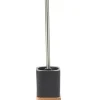 Brosse WC couleur bois et noir < Gifi Online