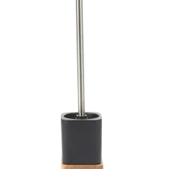 Brosse WC couleur bois et noir < Gifi Online