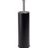 Brosse WC socle haut rond métal noir Ø9,5xH38cm