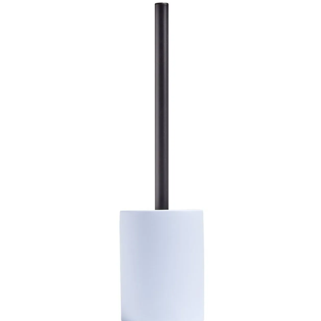 Brosse WC socle rond grès bleu clair Ø9,2xH36cm