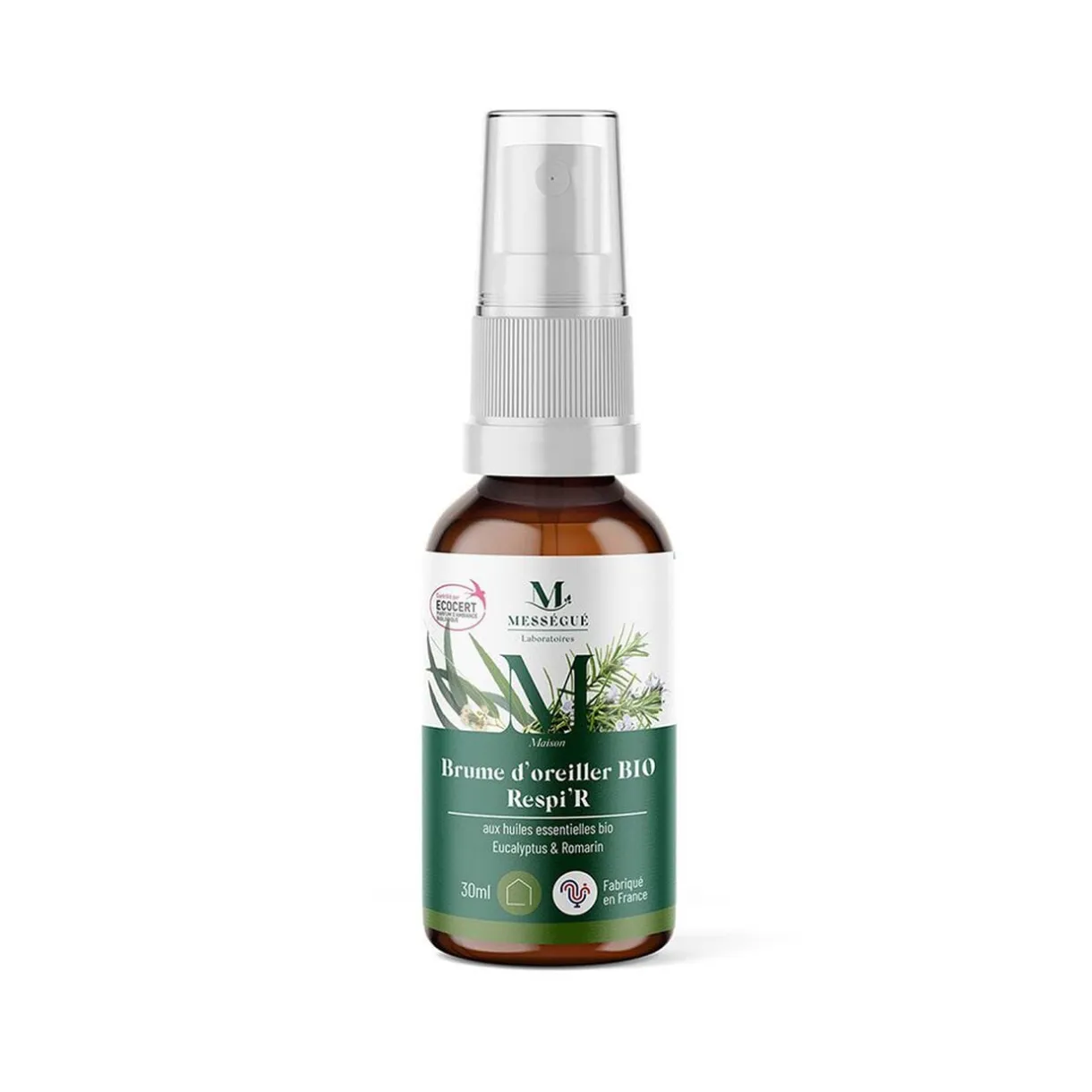 Brume d'oreiller respire bio Mességué eucalyptus et romarin 30ml < Gifi Discount
