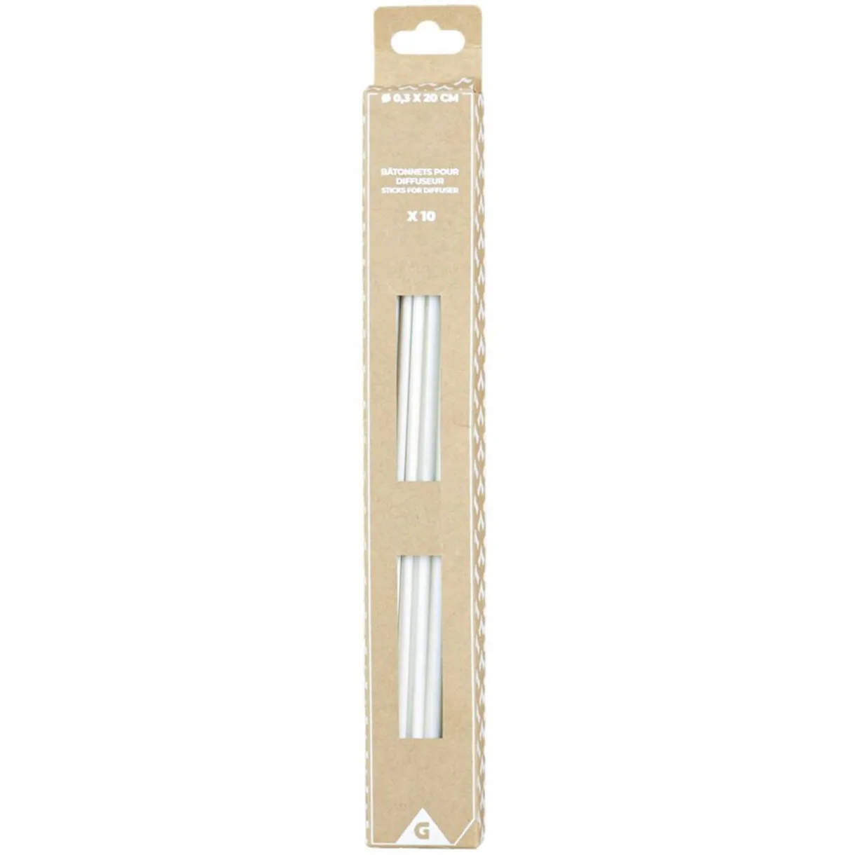 Bâtonnet pour diffuseur x10 blanc Ø0,3xH20cm < Gifi Hot