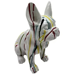 Bulldog décoratif petit modèle plastique blanc < Gifi Sale
