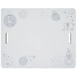 Bureau enfant modulable 3en1 tableau noir bois blanc et tabouret < Gifi New