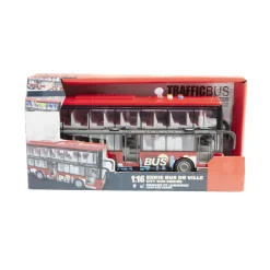Bus sonore et lumineux double niveau gris