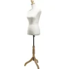 Buste femme en mousse sur pied en bois 37x23xH168cm