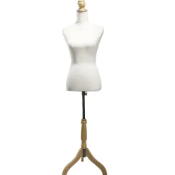 Buste femme en mousse sur pied en bois 37x23xH168cm