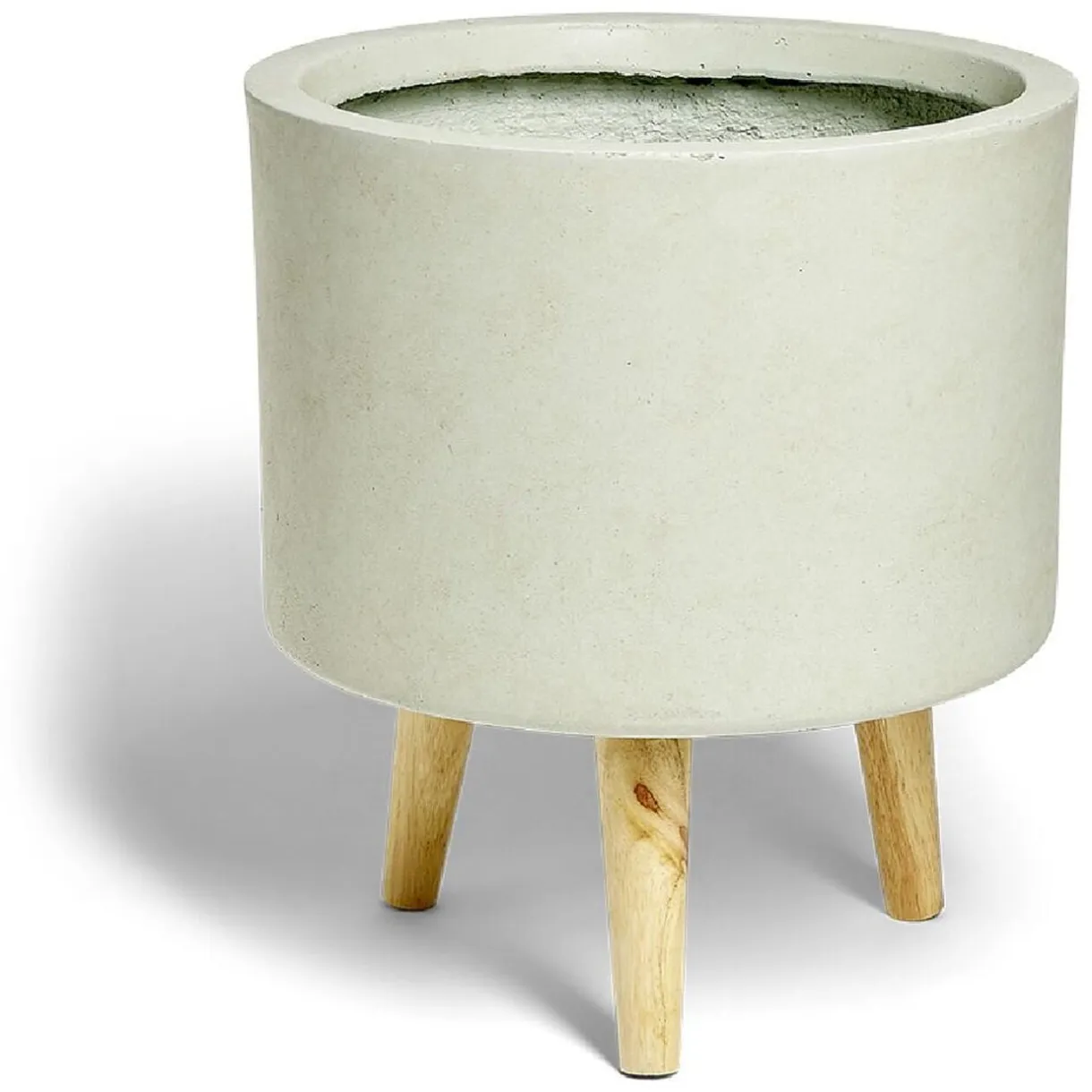 Cache pot argile gris sur trépied Ø29xH19cm < Gifi New