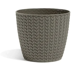 Cache pot chevron en plastique ø 13cm