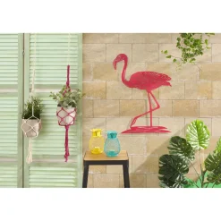 Cache pot gris suspendu avec corde en macramé < Gifi