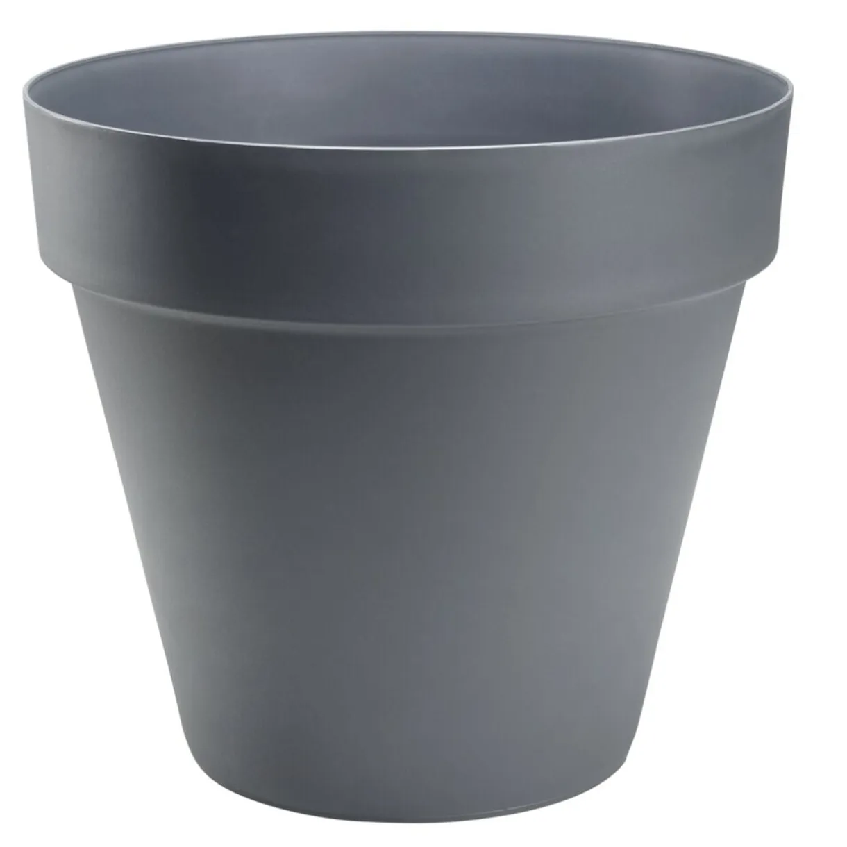Cache pot plastique gris 46L < Gifi