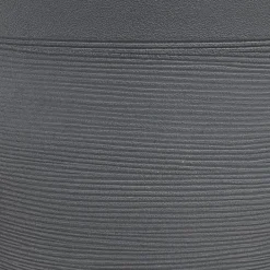 Cache pot rond gris frise ligne horizontale 30L < Gifi Hot