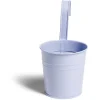 Cache pot à suspendre métal mauve Ø10cm