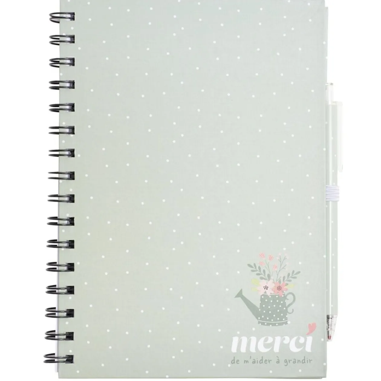 Cadeau merci pour cette année carnet avec stylo 17x22cm (3 modèles)