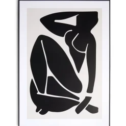 Cadre déco en bois inspiration Matisse nu noir 50x70cm < Gifi Clearance