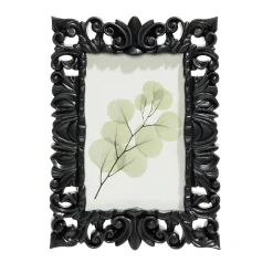 Cadre photo baroque plastique 15x20,6cm pour photo 10x15cm (2 modèles)