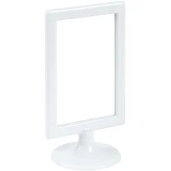 Cadre photo blanc double face 12xH21.5cm pour photo 10x15cm < Gifi Hot