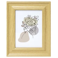 Cadre photo bois beige 18,5x24,5cm < Gifi