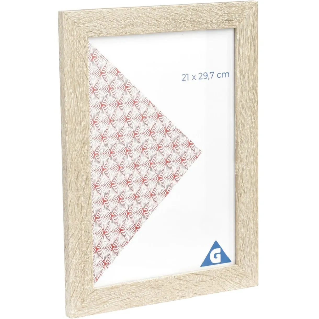 Cadre photo bois blanchi 26x34cm pour photo 21x29,7cm < Gifi