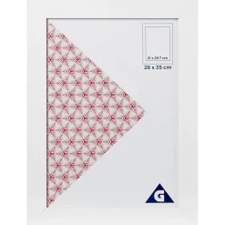 Cadre photo bois blanc 26x35cm pour photo 21x29,7cm < Gifi Online