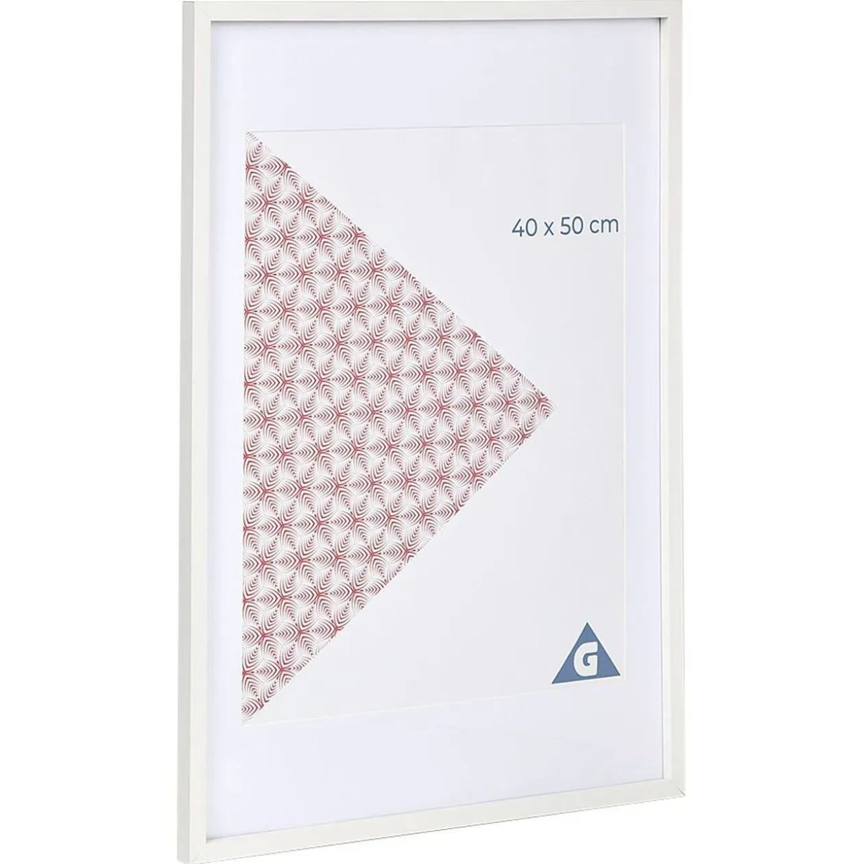 Cadre photo bois blanc 50x70cm pour photo 40x50cm
