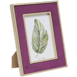 Cadre photo bois doré et velours 10x20cm (2 modèles) < Gifi New