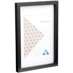 Cadre photo bois noir 1 vue 15 x 20 cm < Gifi