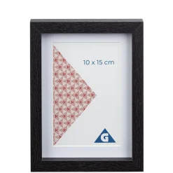 Cadre photo bois noir 15x20cm pour photo 10x15cm < Gifi Outlet
