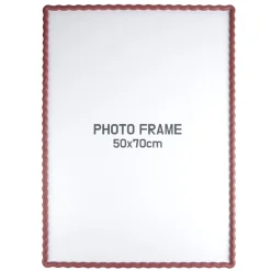 Cadre photo bord vague plastique coloré 54x74cm pour photo 50x70cm (3 modèles)