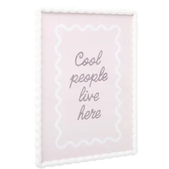 Cadre photo bord vague plastique coloré 34x44cm pour photo 30x40cm (3 modèles)