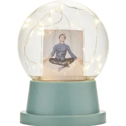 Cadre photo forme boule avec LED Ø10xH14cm (3 modèles)