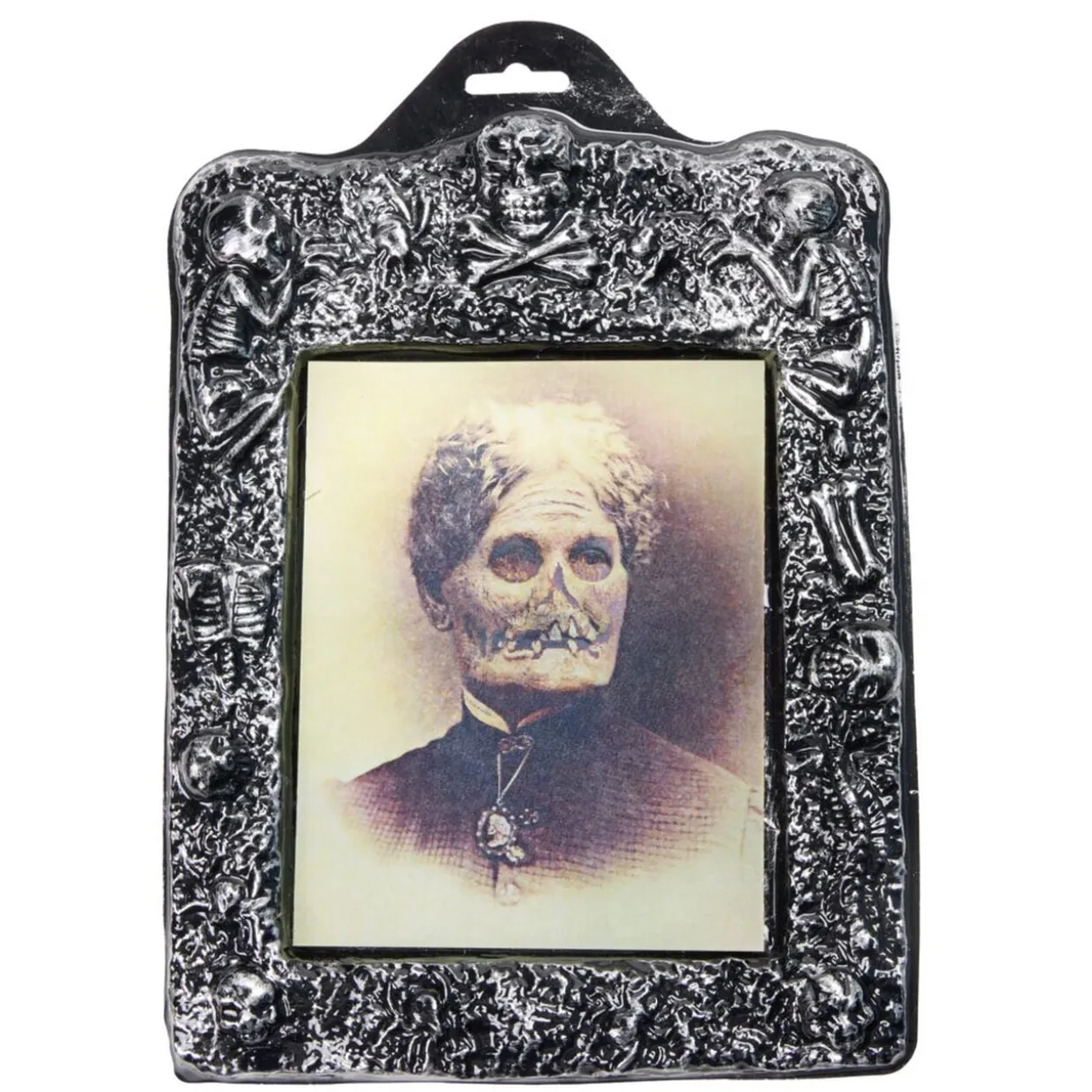 Cadre photo Halloween 3D lenticulaire plastique noir 21x30cm