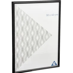 Cadre photo plastique noir 31x41cm pour photo 30x40cm