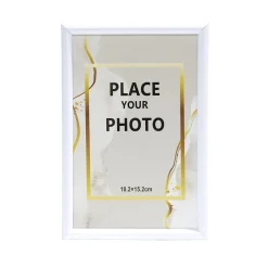 Cadre photo plastique pour photo 10x15cm (2 modèles)