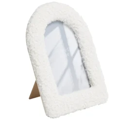Cadre photo tissu bouclette blanc 16x21cm pour photo 10x15cm < Gifi Online