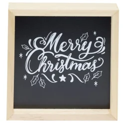 Cadre à poser imprimé Noël 15x15cm (3 modèles)