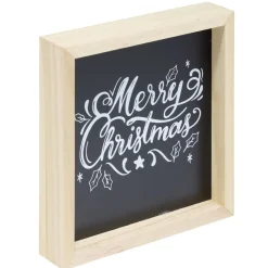 Cadre à poser imprimé Noël 15x15cm (3 modèles)