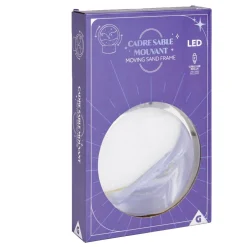 Cadre sable mouvant à poser LED lumineux USB H19cm - 4 modèles