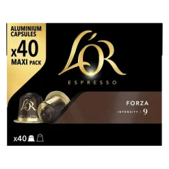 Café capsule L'or Forza 40 doses intensité 9