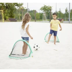Cage de foot pop-up pliable bleu 60x40xH40cm (2 pièces) < Gifi Outlet